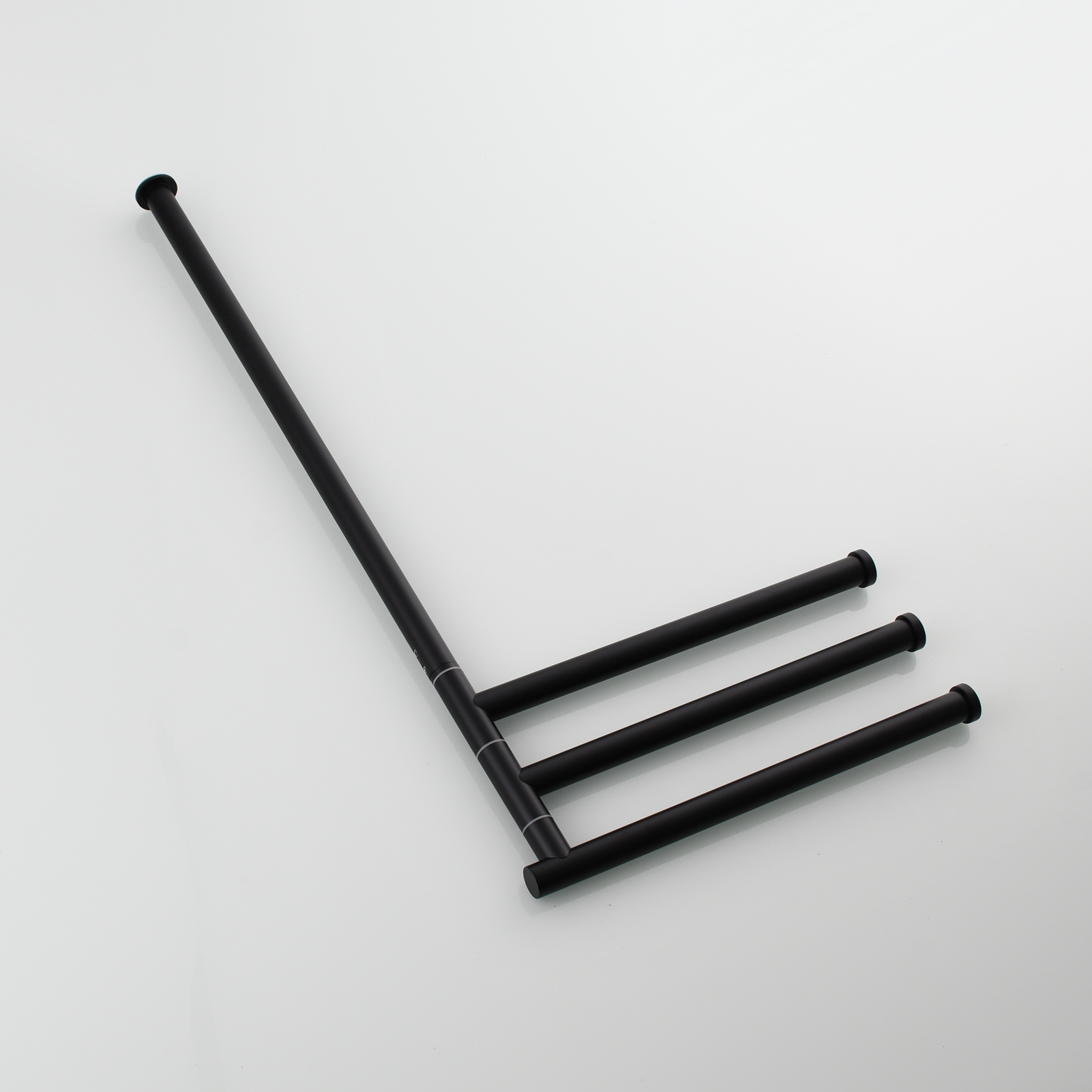 Tecmolog Stainlee Steel Marble Towel Rack,Standing Towel Rack Double or (Three) Rod for Bathroom Floor