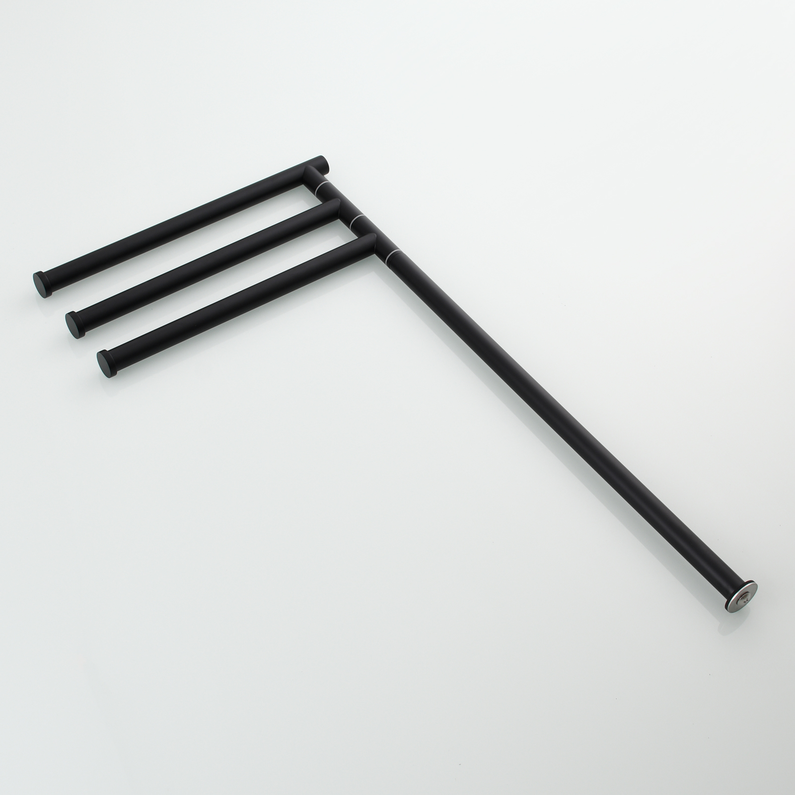 Tecmolog Stainlee Steel Marble Towel Rack,Standing Towel Rack Double or (Three) Rod for Bathroom Floor