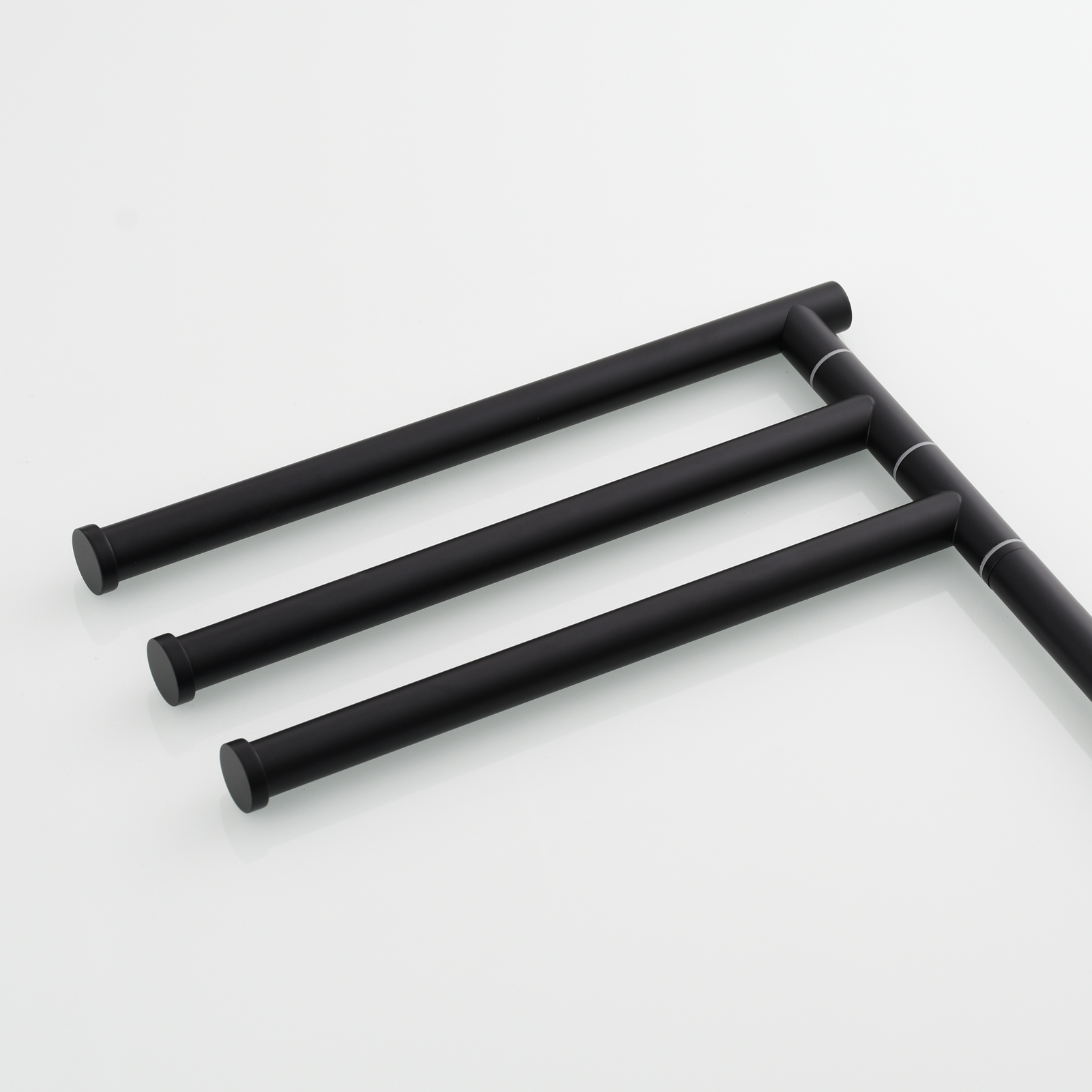 Tecmolog Stainlee Steel Marble Towel Rack,Standing Towel Rack Double or (Three) Rod for Bathroom Floor