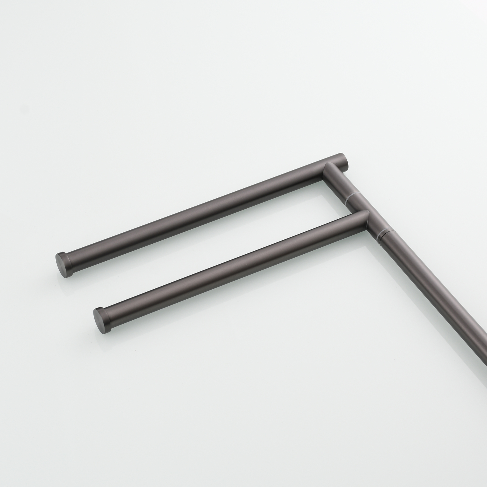 Tecmolog Stainlee Steel Marble Towel Rack,Standing Towel Rack Double or (Three) Rod for Bathroom Floor