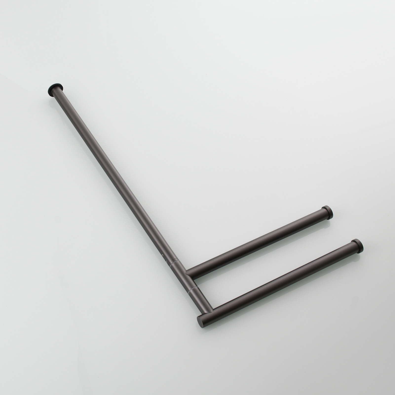 Tecmolog Stainlee Steel Marble Towel Rack,Standing Towel Rack Double or (Three) Rod for Bathroom Floor