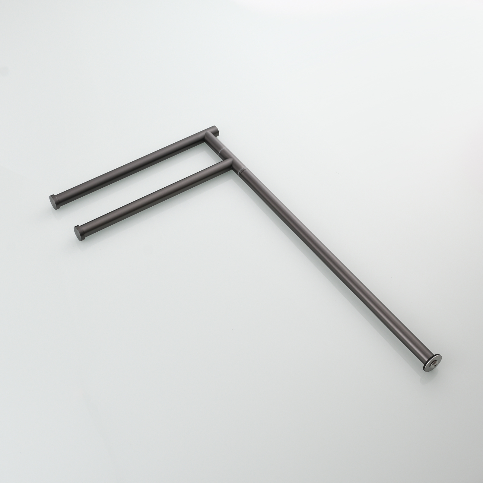 Tecmolog Stainlee Steel Marble Towel Rack,Standing Towel Rack Double or (Three) Rod for Bathroom Floor