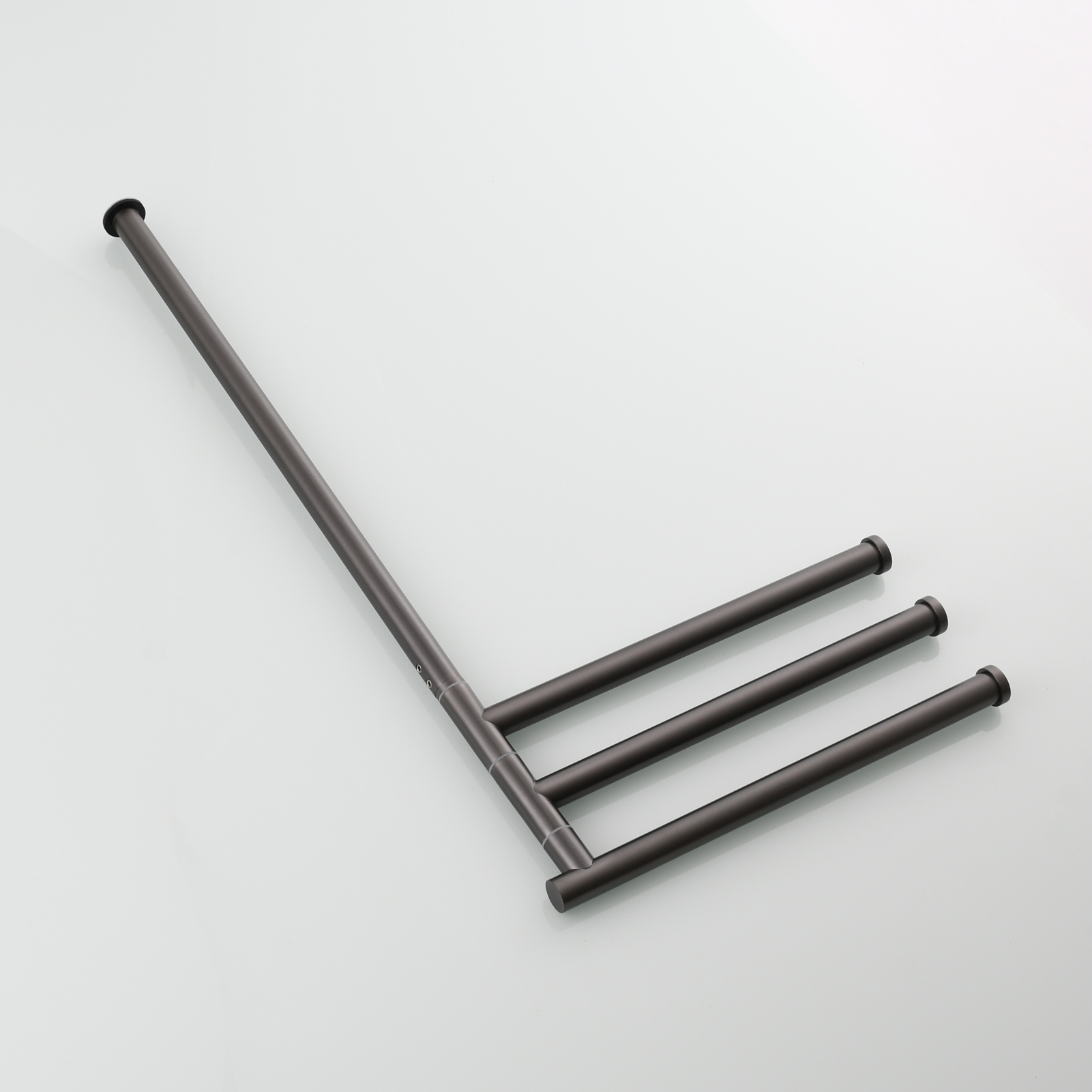 Tecmolog Stainlee Steel Marble Towel Rack,Standing Towel Rack Double or (Three) Rod for Bathroom Floor