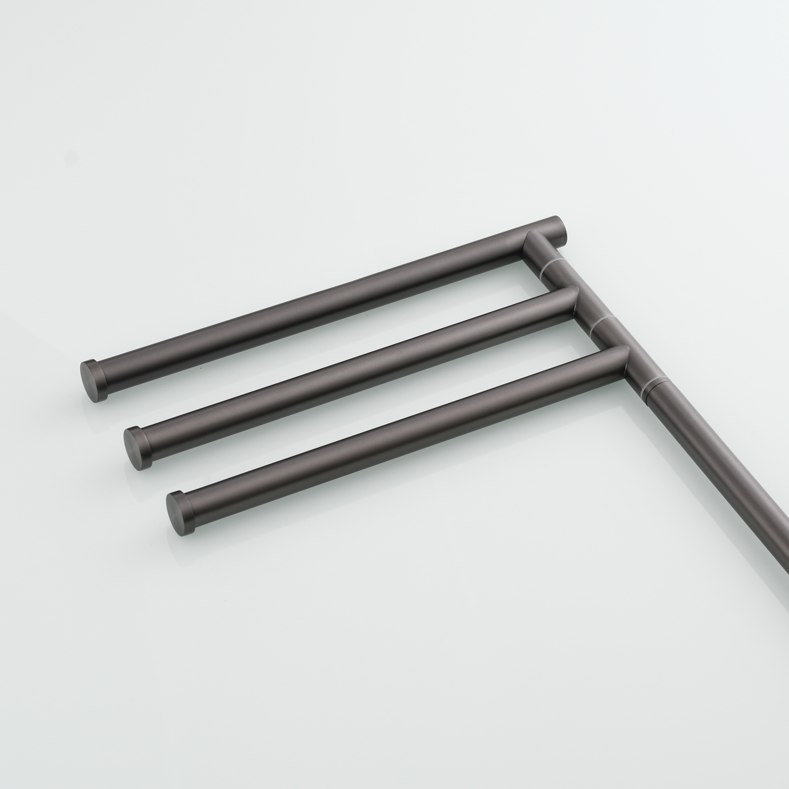 Tecmolog Stainlee Steel Marble Towel Rack,Standing Towel Rack Double or (Three) Rod for Bathroom Floor