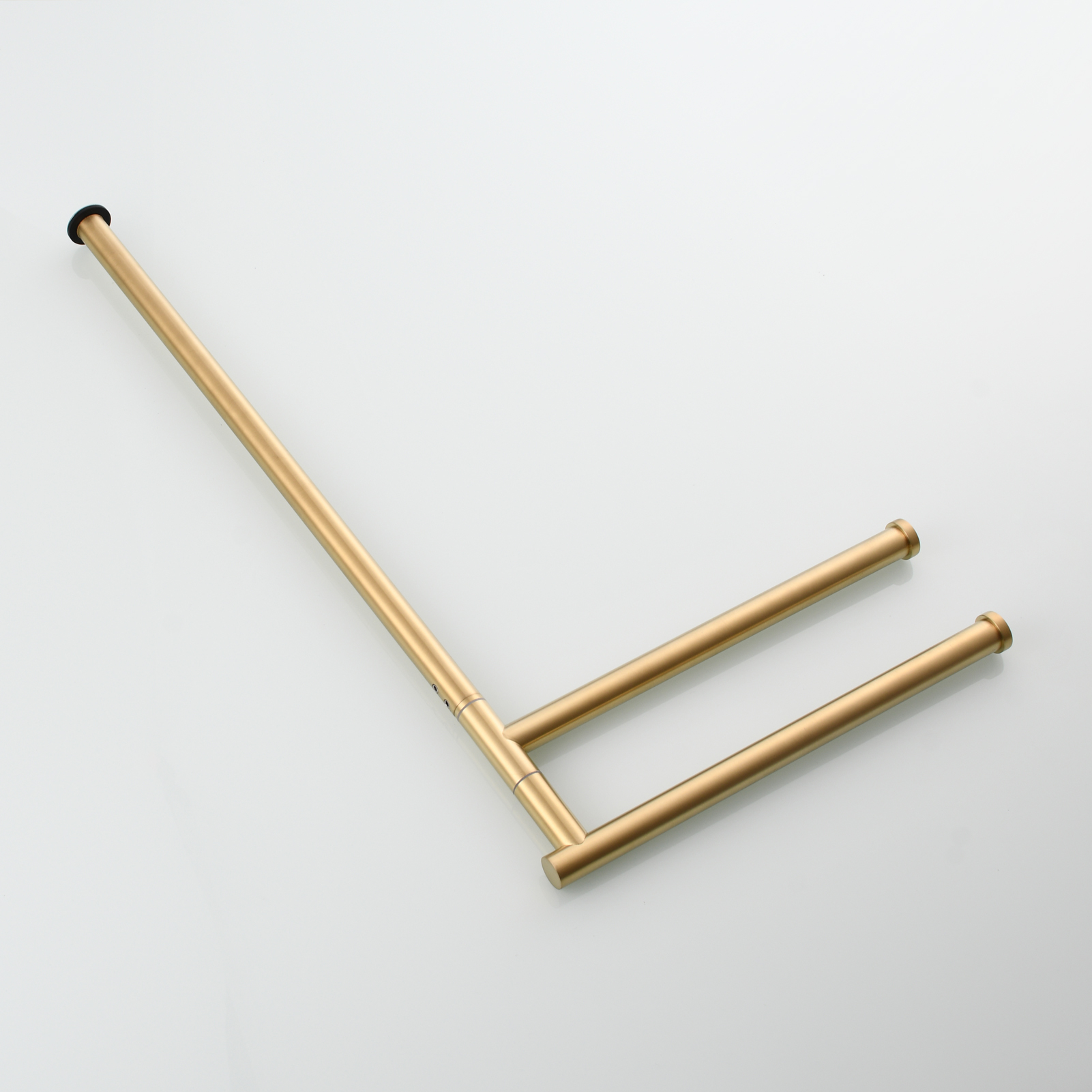 Tecmolog Stainlee Steel Marble Towel Rack,Standing Towel Rack Double or (Three) Rod for Bathroom Floor
