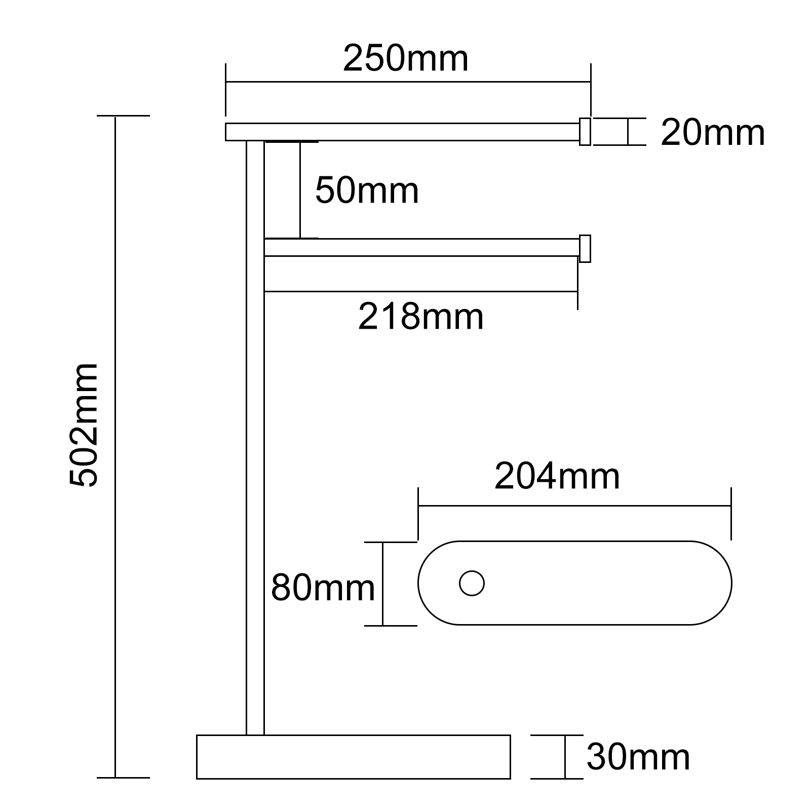 Tecmolog Stainlee Steel Marble Towel Rack,Standing Towel Rack Double or (Three) Rod for Bathroom Floor