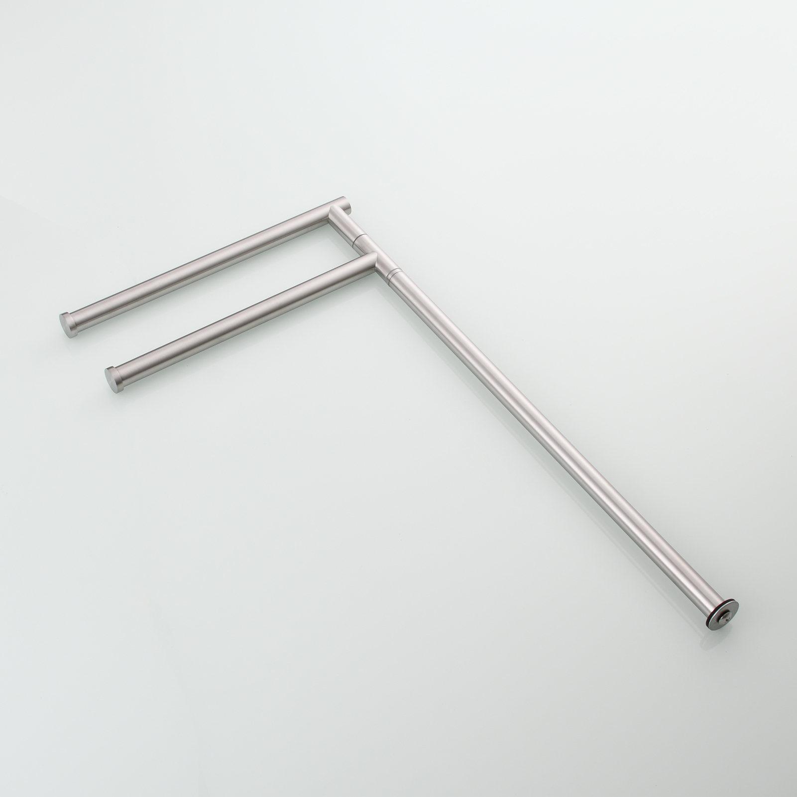 Tecmolog Stainlee Steel Marble Towel Rack,Standing Towel Rack Double or (Three) Rod for Bathroom Floor