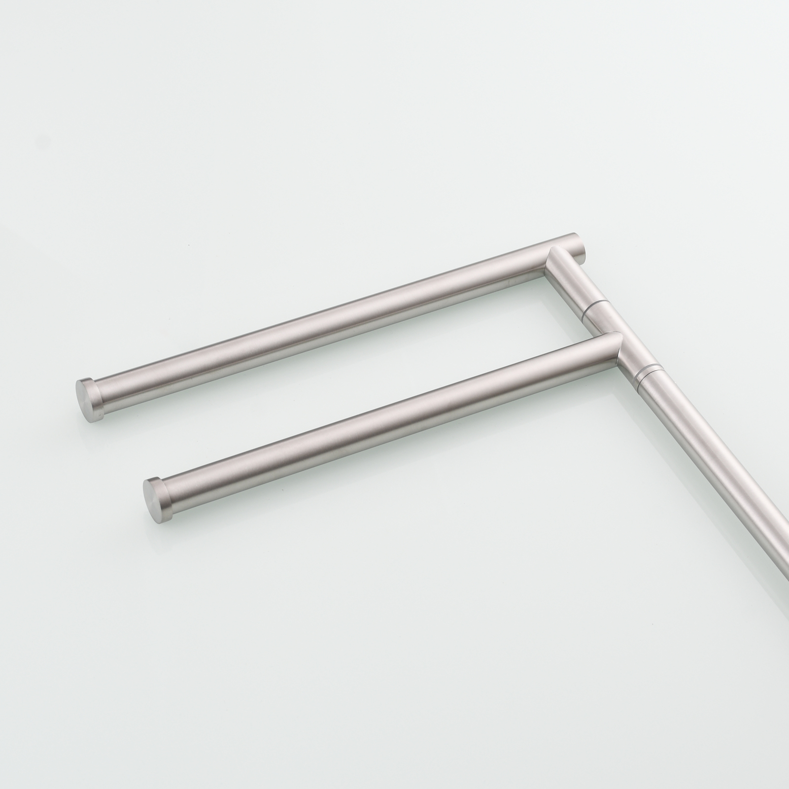 Tecmolog Stainlee Steel Marble Towel Rack,Standing Towel Rack Double or (Three) Rod for Bathroom Floor