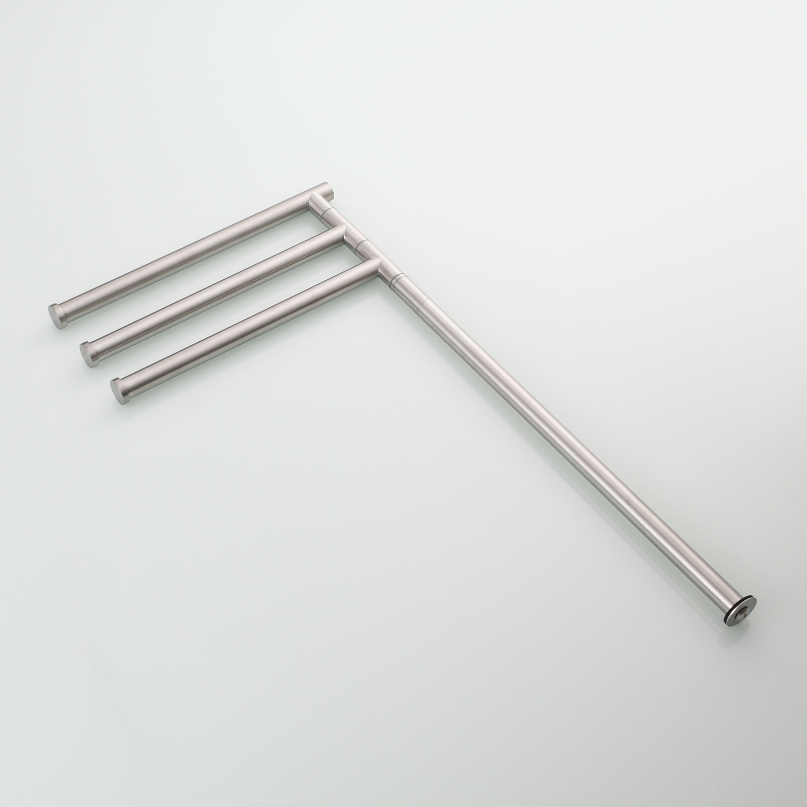 Tecmolog Stainlee Steel Marble Towel Rack,Standing Towel Rack Double or (Three) Rod for Bathroom Floor
