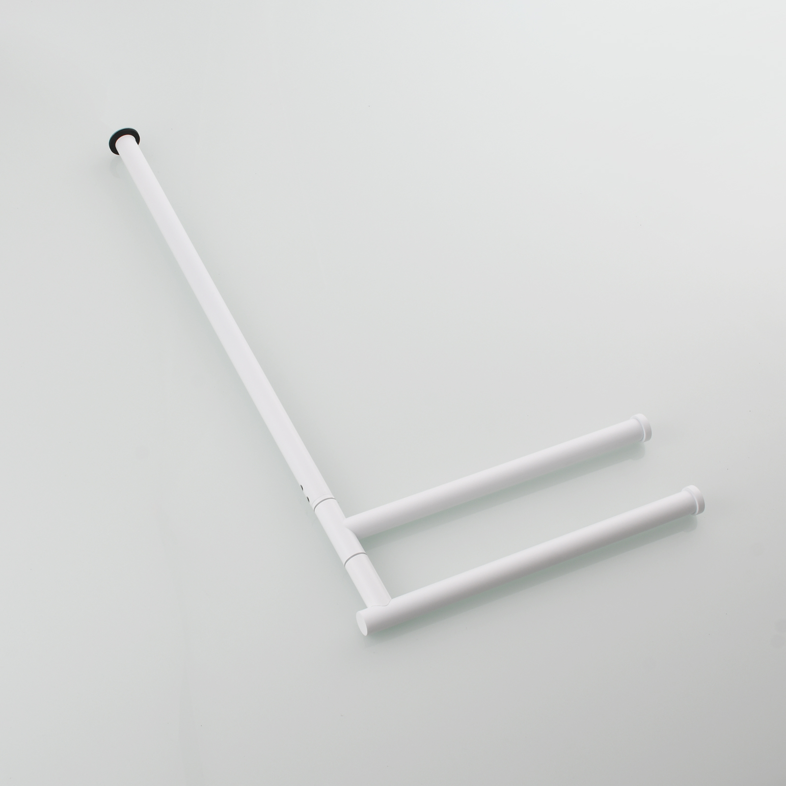 Tecmolog Stainlee Steel Marble Towel Rack,Standing Towel Rack Double or (Three) Rod for Bathroom Floor