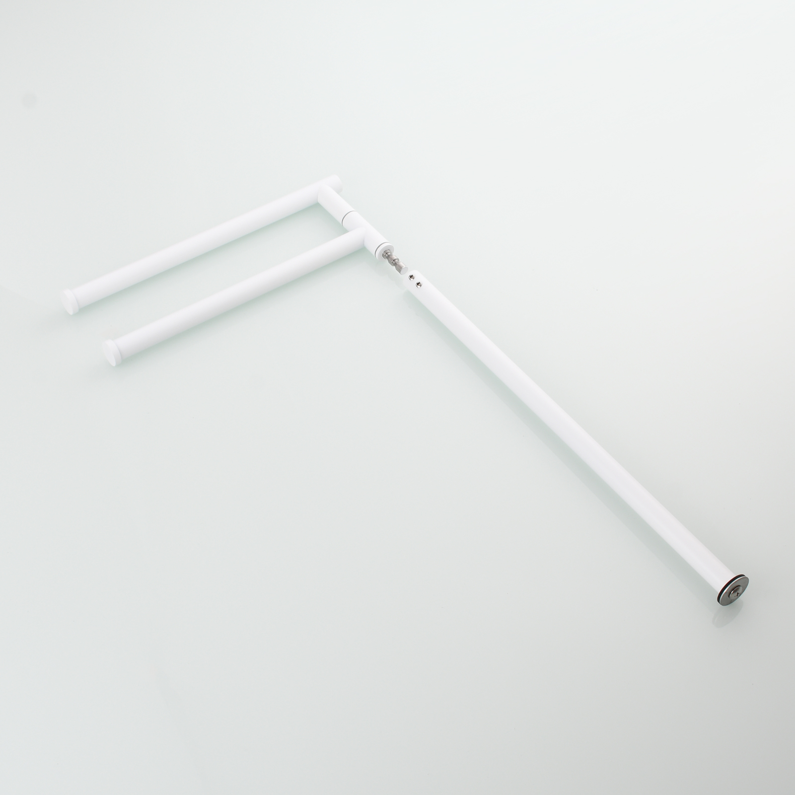 Tecmolog Stainlee Steel Marble Towel Rack,Standing Towel Rack Double or (Three) Rod for Bathroom Floor