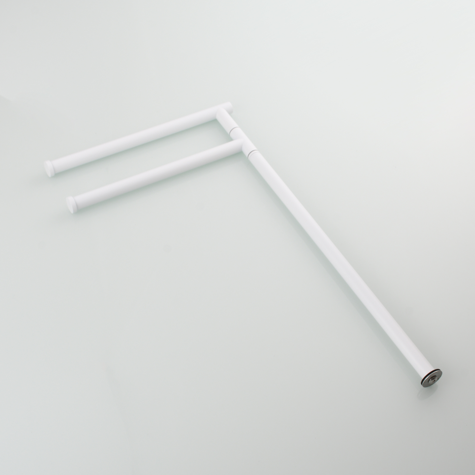 Tecmolog Stainlee Steel Marble Towel Rack,Standing Towel Rack Double or (Three) Rod for Bathroom Floor