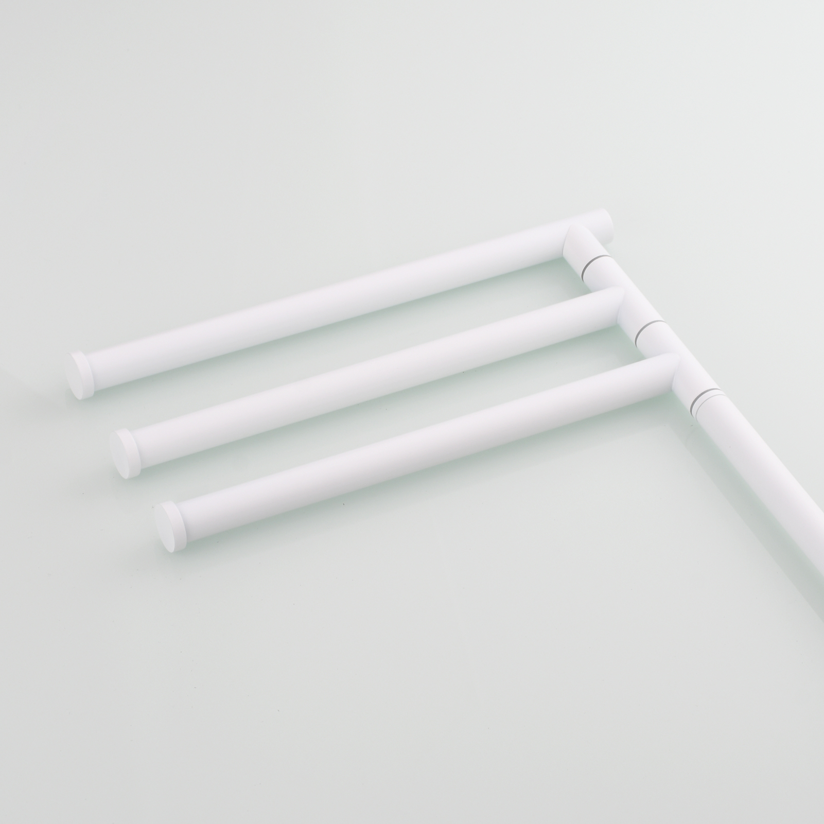 Tecmolog Stainlee Steel Marble Towel Rack,Standing Towel Rack Double or (Three) Rod for Bathroom Floor