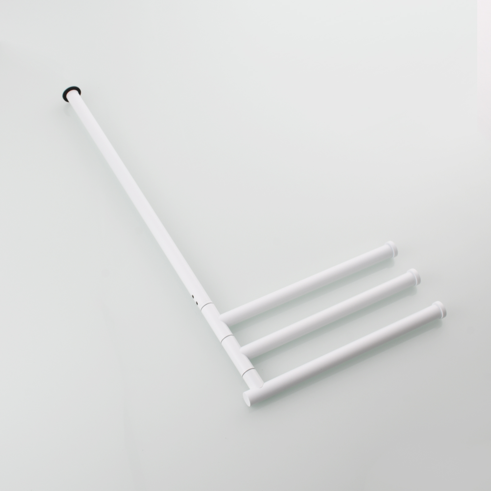 Tecmolog Stainlee Steel Marble Towel Rack,Standing Towel Rack Double or (Three) Rod for Bathroom Floor