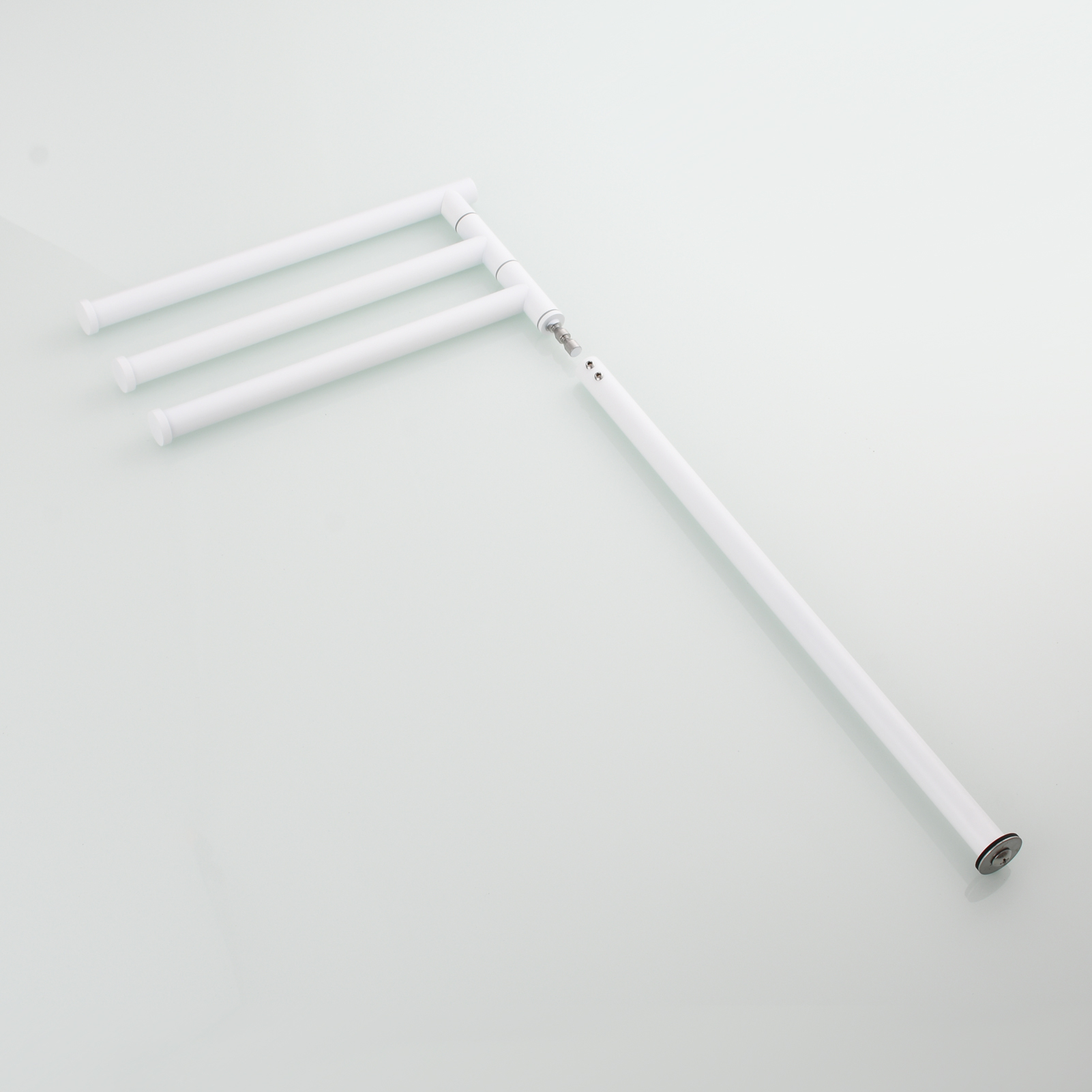 Tecmolog Stainlee Steel Marble Towel Rack,Standing Towel Rack Double or (Three) Rod for Bathroom Floor