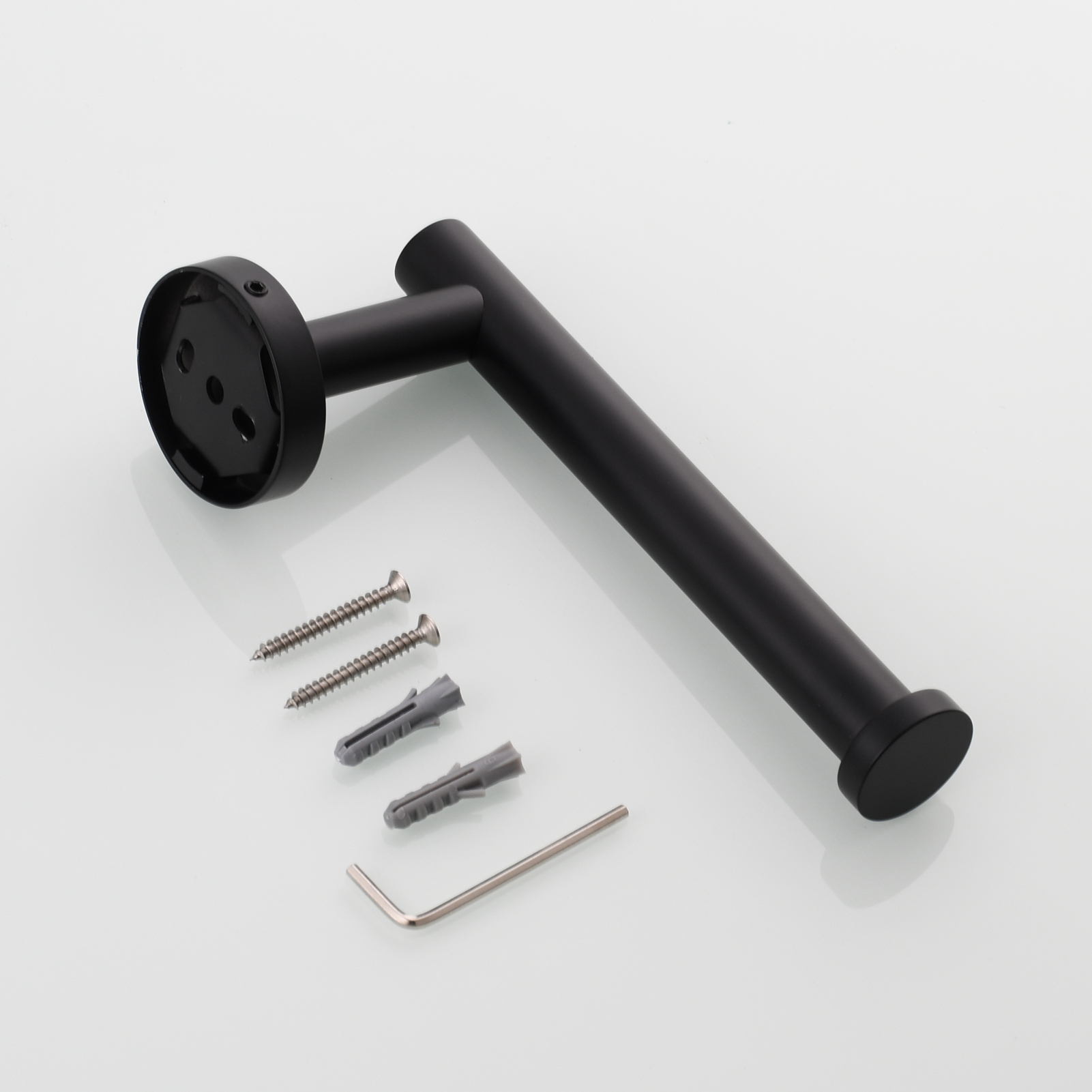 Tecmolog Stainless Steel Paper Holder,Wall Mounted Screw-in Paper Towel Roll Holder