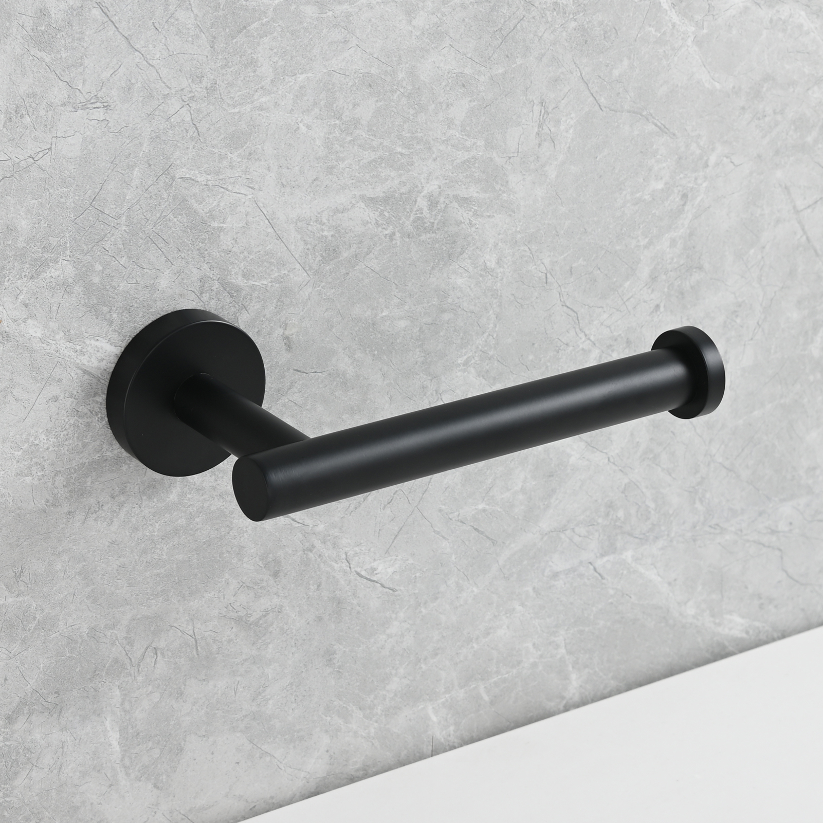 Tecmolog Stainless Steel Paper Holder,Wall Mounted Screw-in Paper Towel Roll Holder