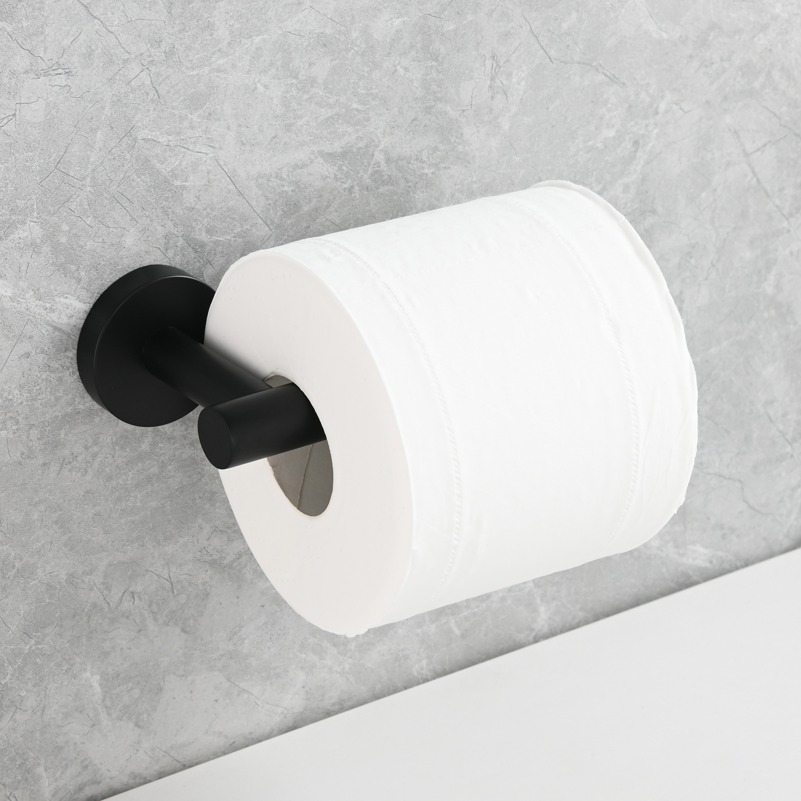 Tecmolog Stainless Steel Paper Holder,Wall Mounted Screw-in Paper Towel Roll Holder