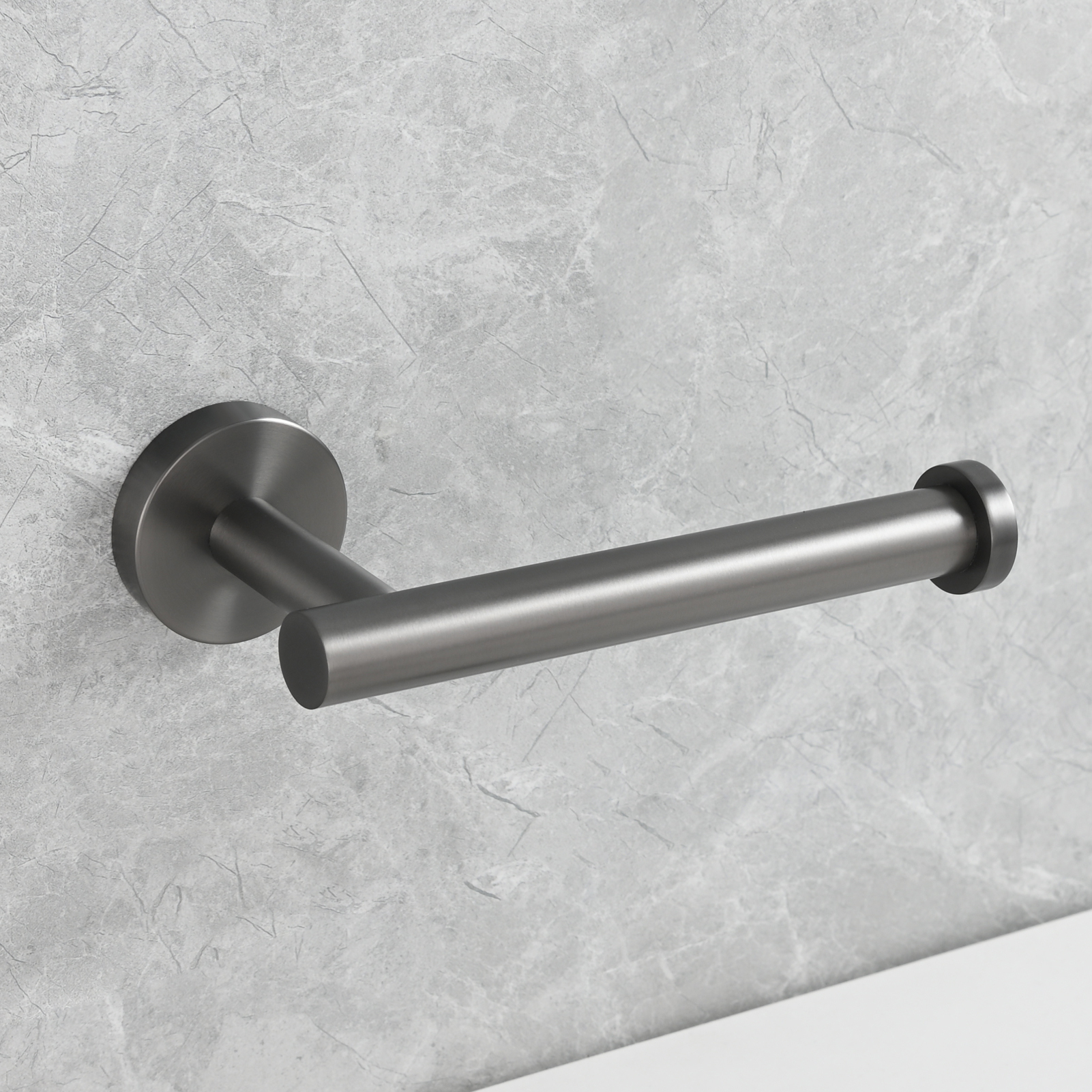 Tecmolog Stainless Steel Paper Holder,Wall Mounted Screw-in Paper Towel Roll Holder