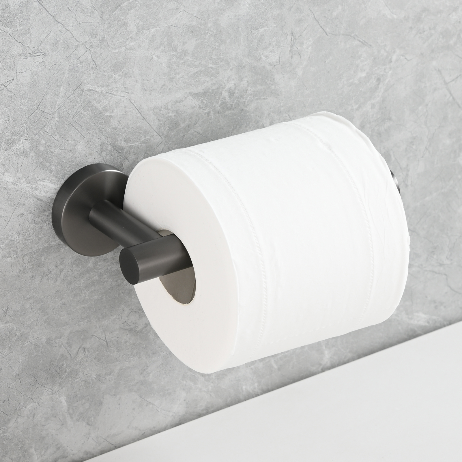 Tecmolog Stainless Steel Paper Holder,Wall Mounted Screw-in Paper Towel Roll Holder