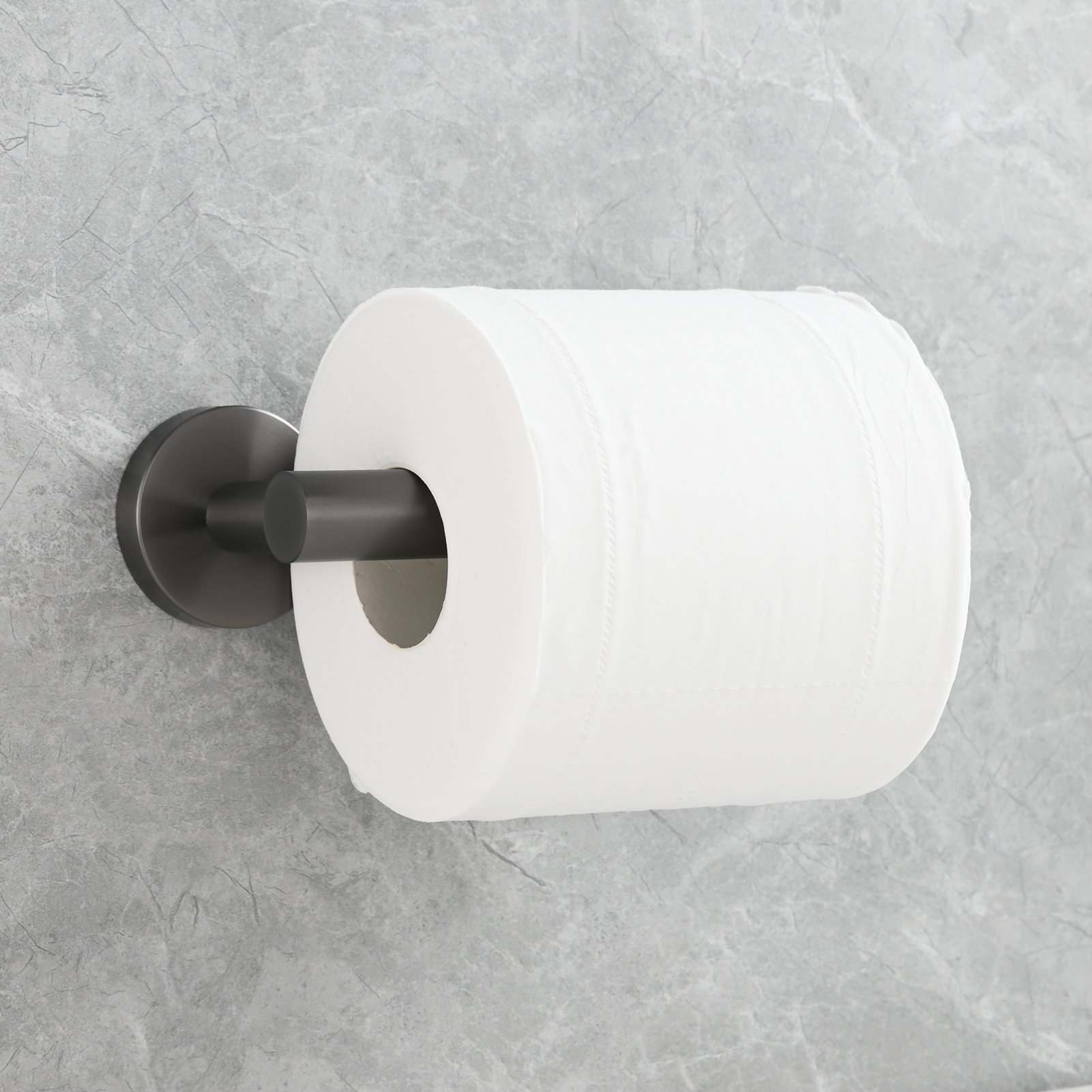 Tecmolog Stainless Steel Paper Holder,Wall Mounted Screw-in Paper Towel Roll Holder