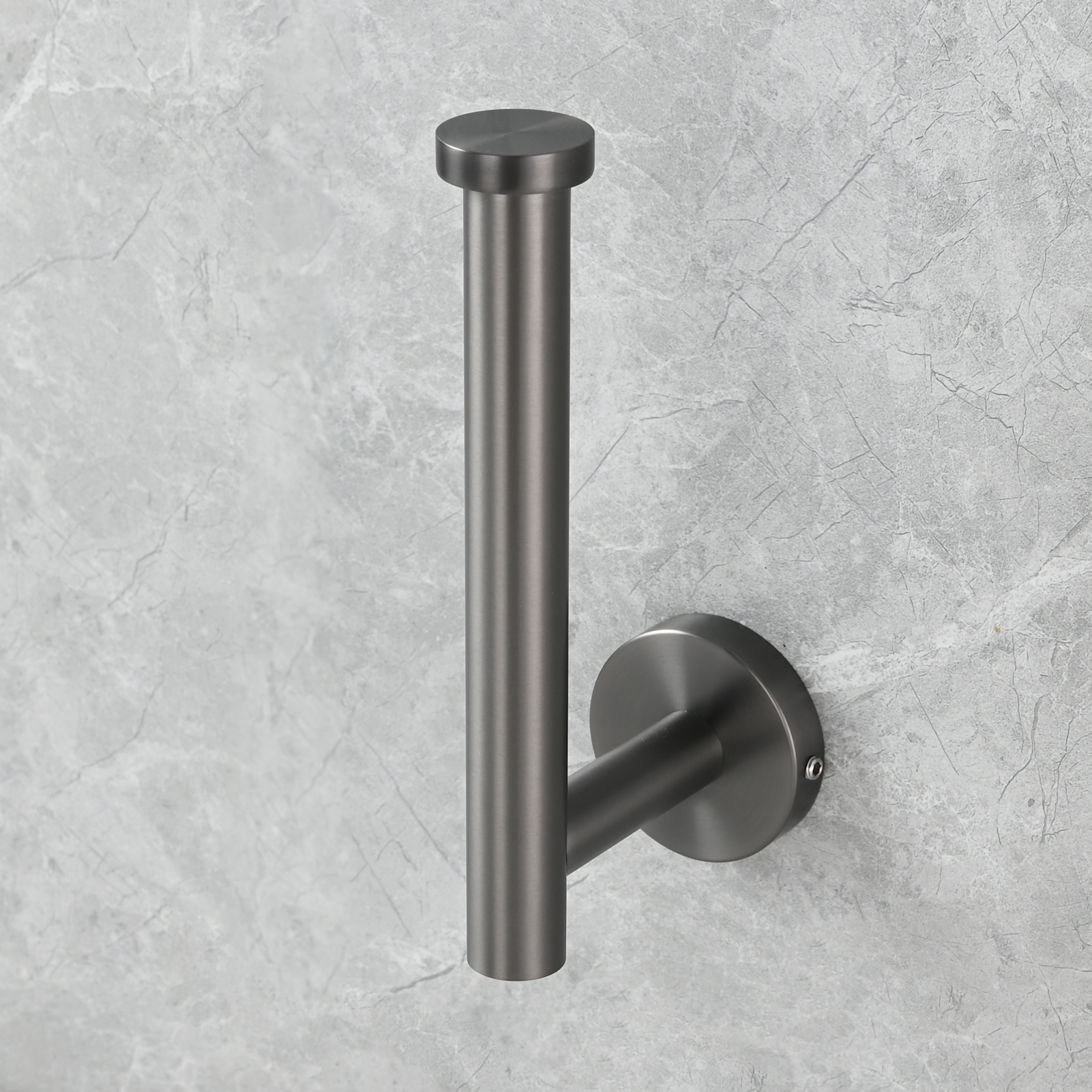 Tecmolog Stainless Steel Paper Holder,Wall Mounted Screw-in Paper Towel Roll Holder
