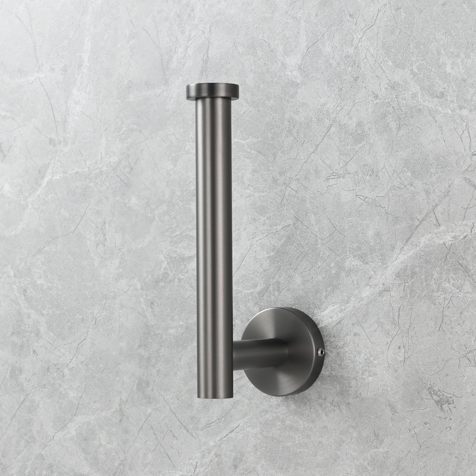 Tecmolog Stainless Steel Paper Holder,Wall Mounted Screw-in Paper Towel Roll Holder