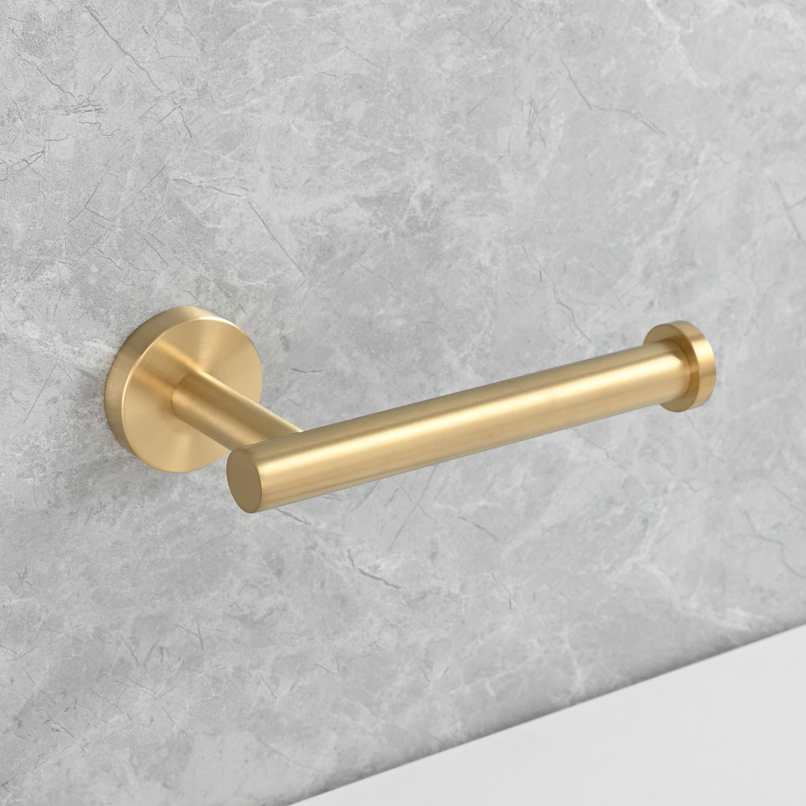 Tecmolog Stainless Steel Paper Holder,Wall Mounted Screw-in Paper Towel Roll Holder