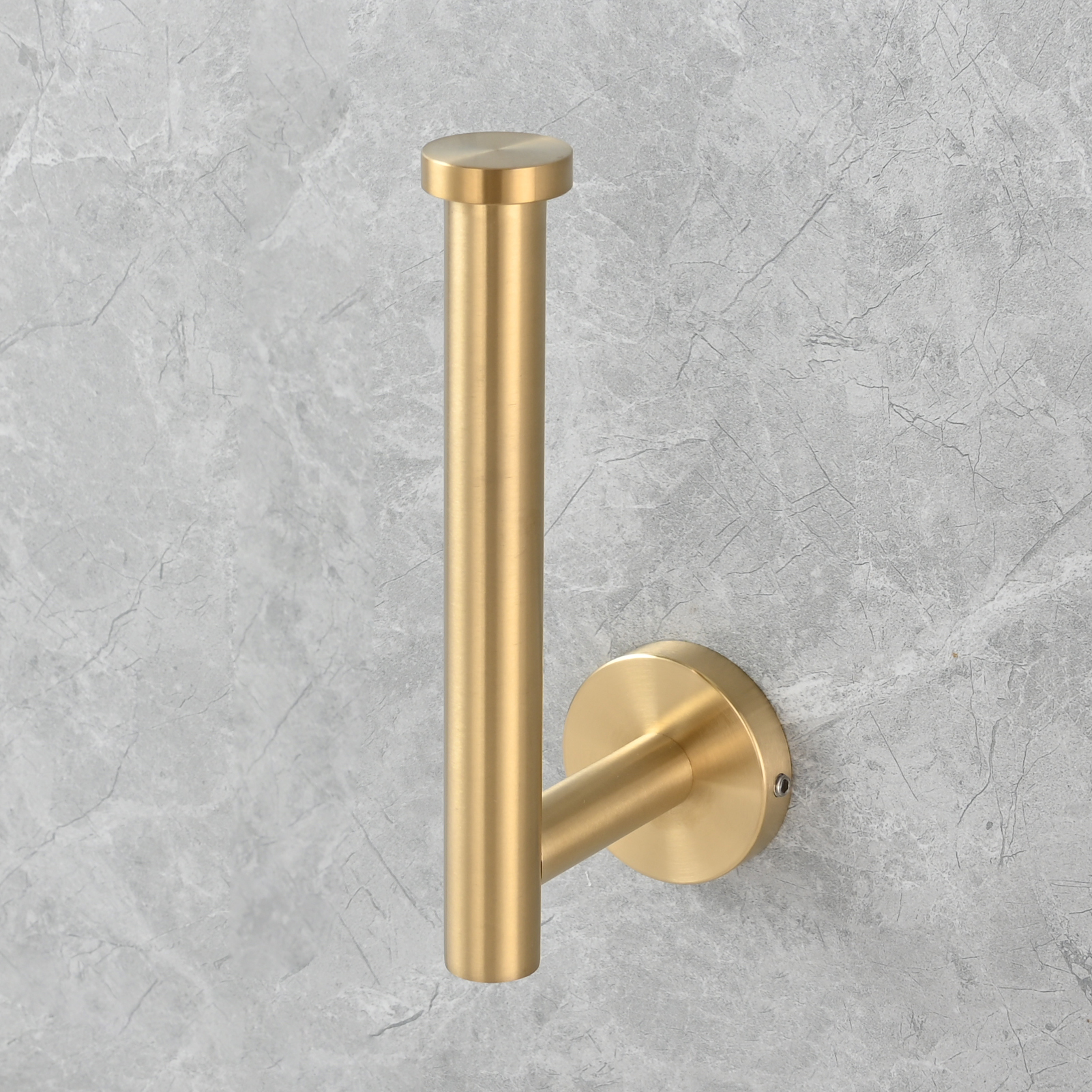 Tecmolog Stainless Steel Paper Holder,Wall Mounted Screw-in Paper Towel Roll Holder