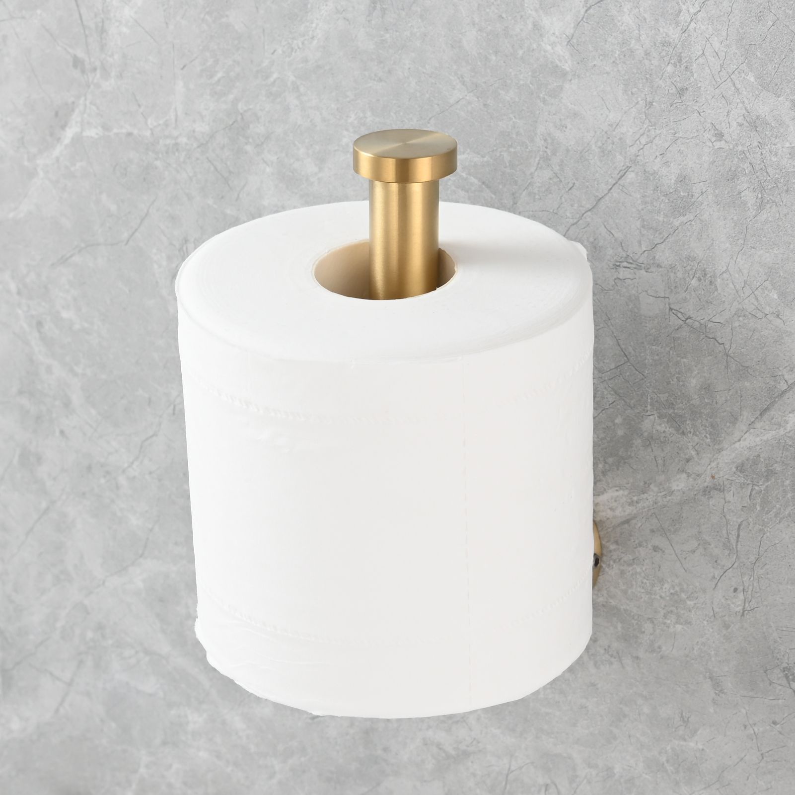 Tecmolog Stainless Steel Paper Holder,Wall Mounted Screw-in Paper Towel Roll Holder