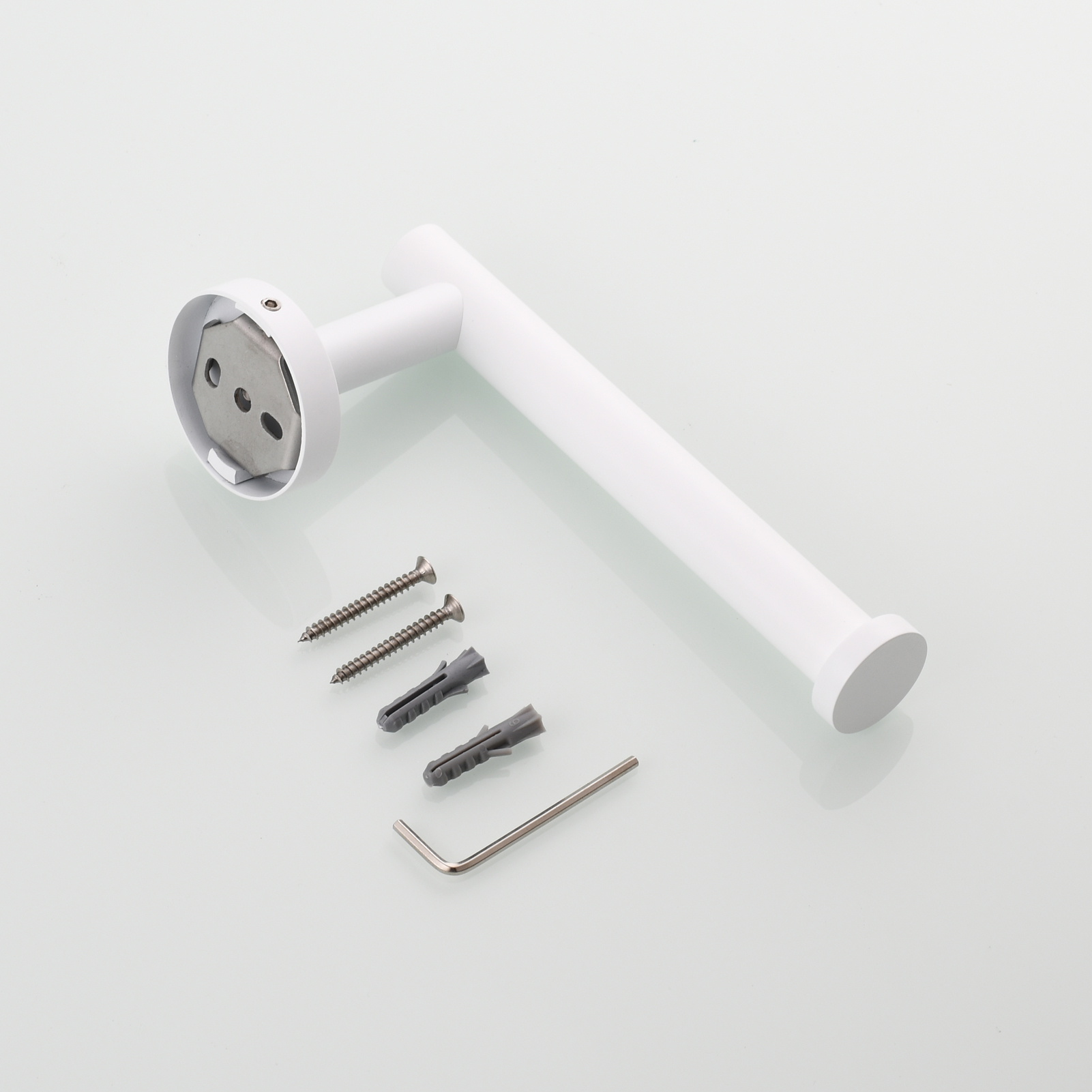 Tecmolog Stainless Steel Paper Holder,Wall Mounted Screw-in Paper Towel Roll Holder
