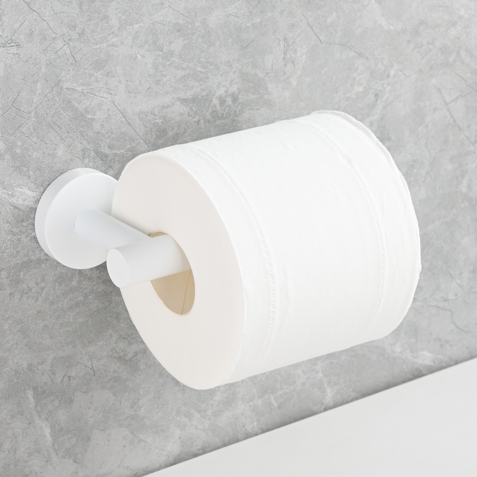 Tecmolog Stainless Steel Paper Holder,Wall Mounted Screw-in Paper Towel Roll Holder