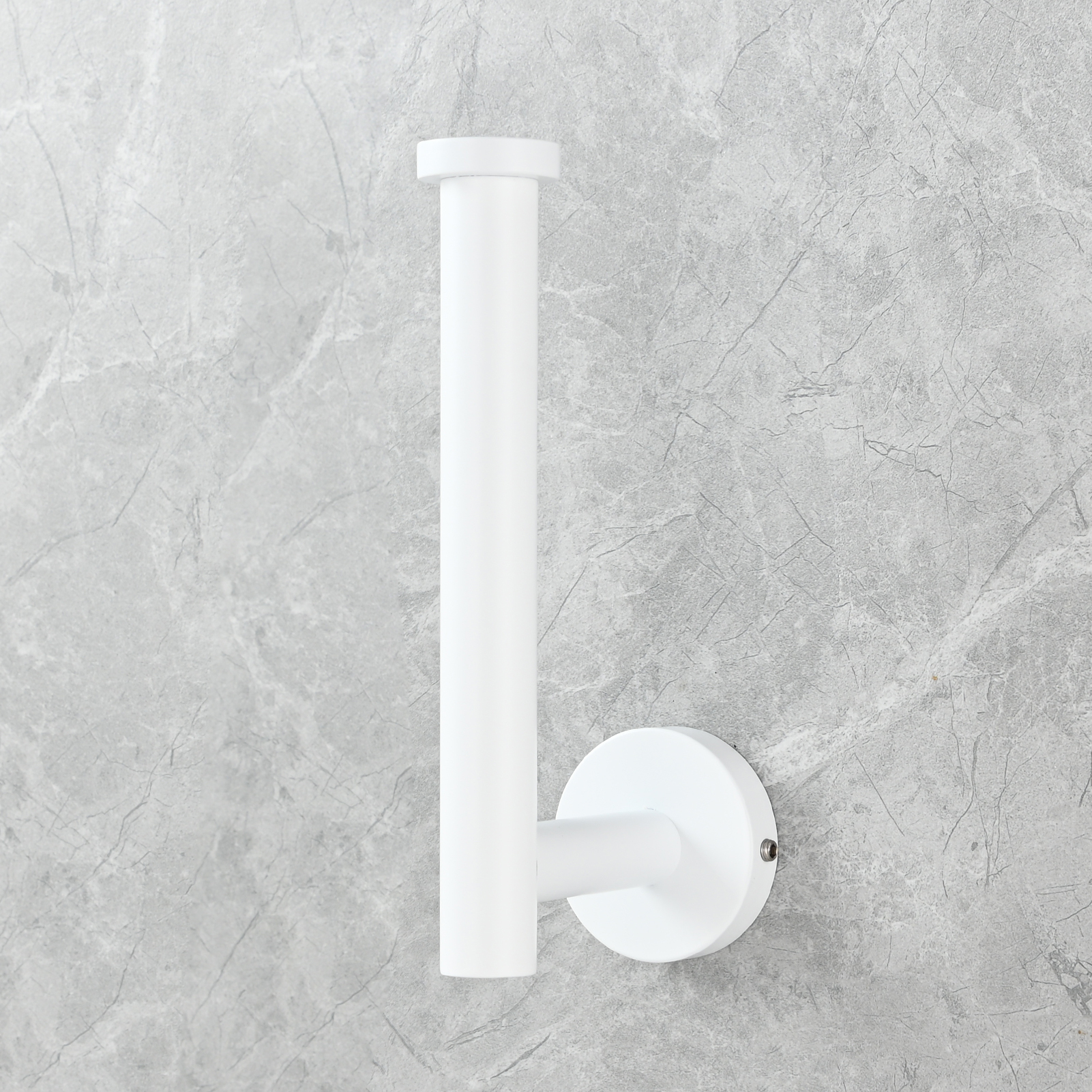 Tecmolog Stainless Steel Paper Holder,Wall Mounted Screw-in Paper Towel Roll Holder