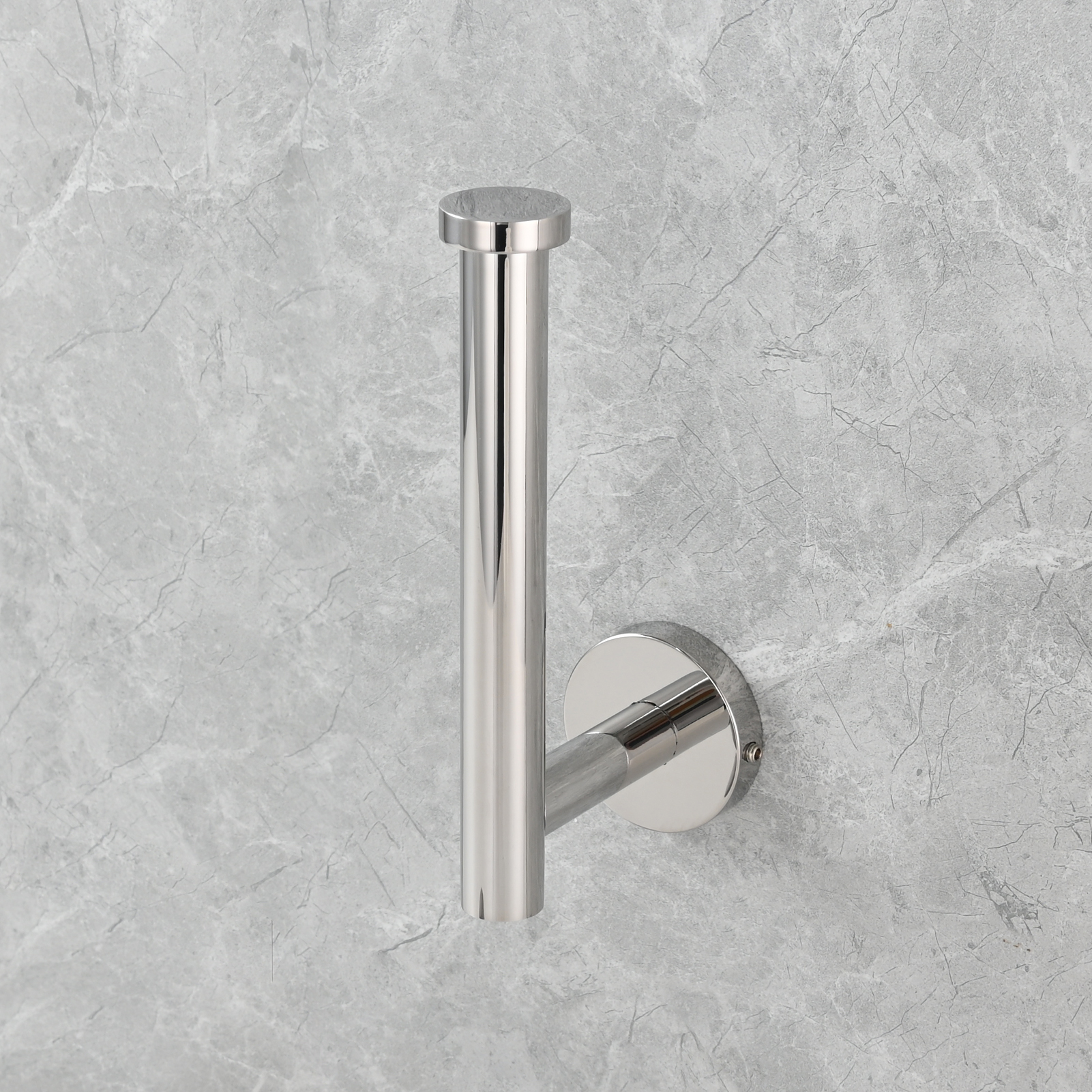 Tecmolog Stainless Steel Paper Holder,Wall Mounted Screw-in Paper Towel Roll Holder