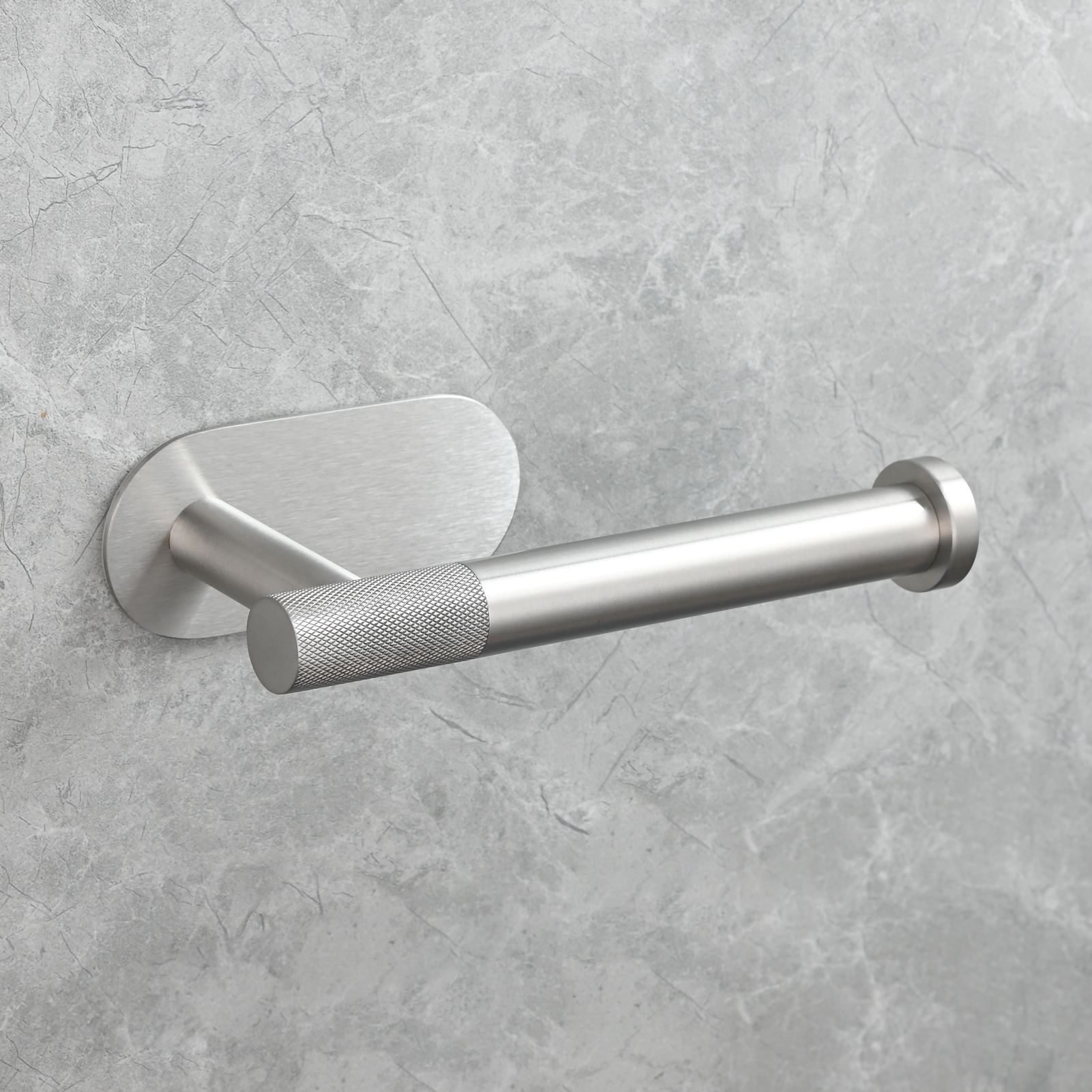 Tecmolog Stainless Steel Wall Mounted Toilet Roll Holder for Bathroom, Equipped with Anti Drop Function for Tissue Paper