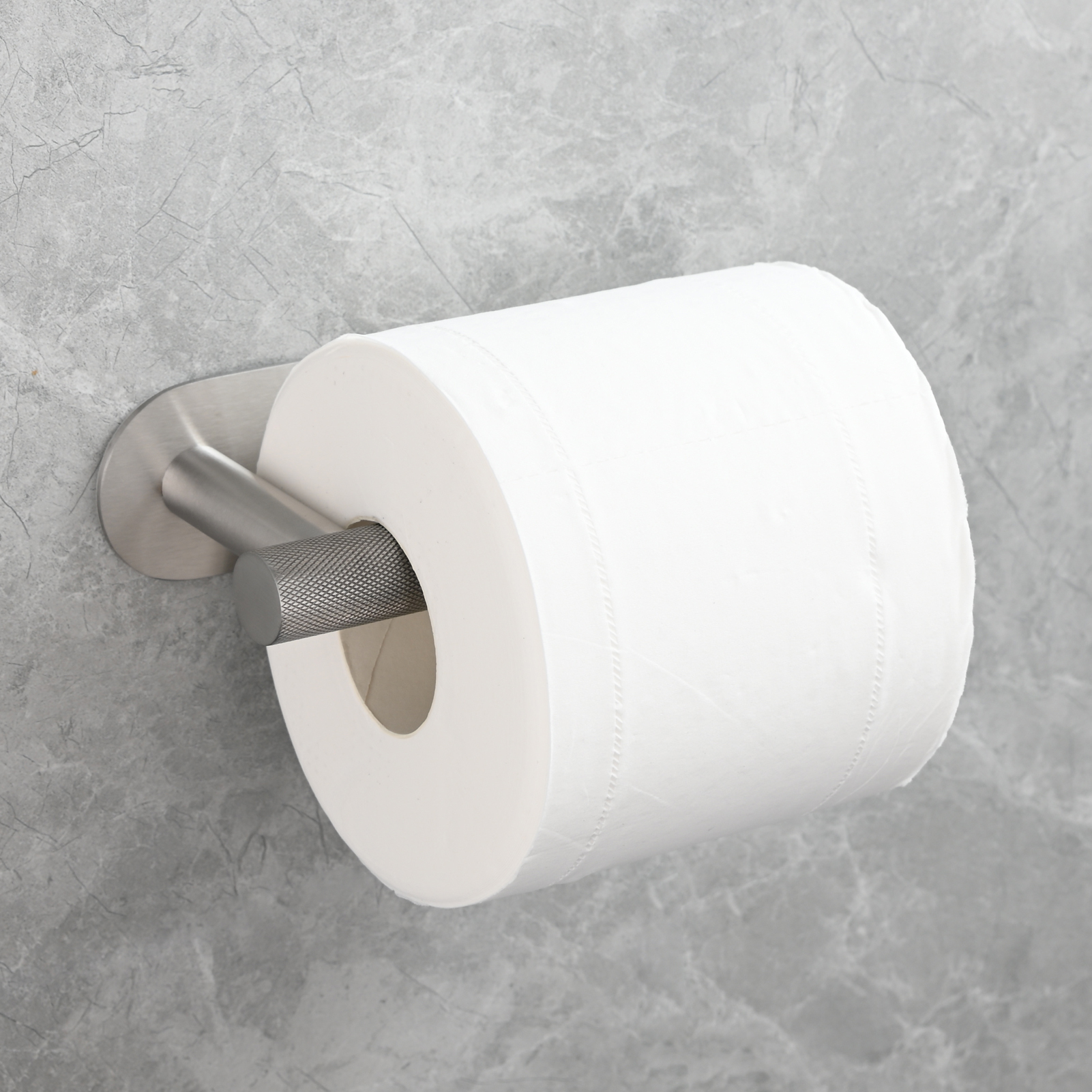 Tecmolog Stainless Steel Wall Mounted Toilet Roll Holder for Bathroom, Equipped with Anti Drop Function for Tissue Paper