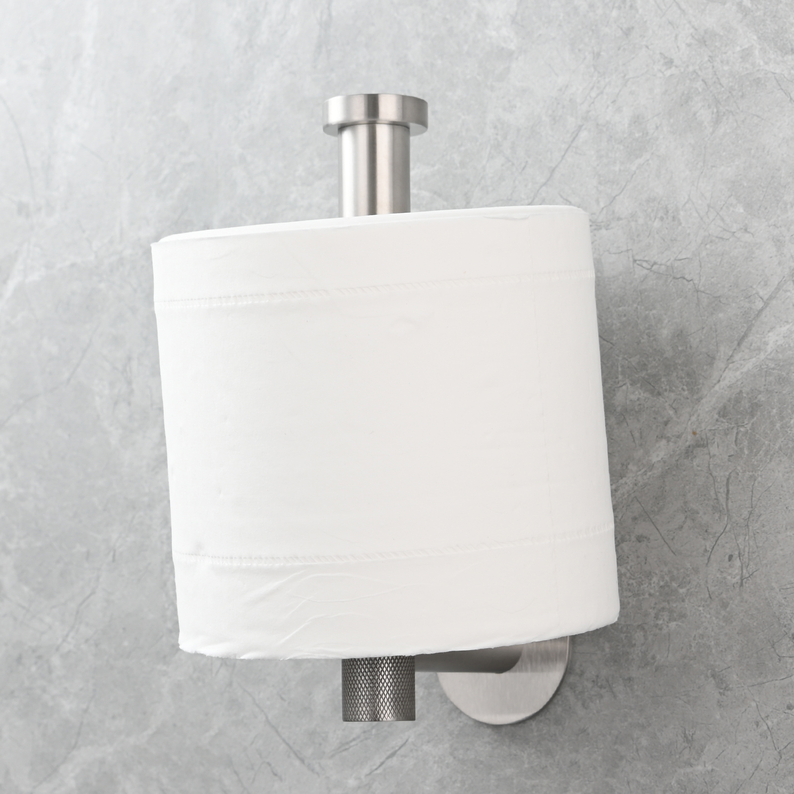 Tecmolog Stainless Steel Wall Mounted Toilet Roll Holder for Bathroom, Equipped with Anti Drop Function for Tissue Paper