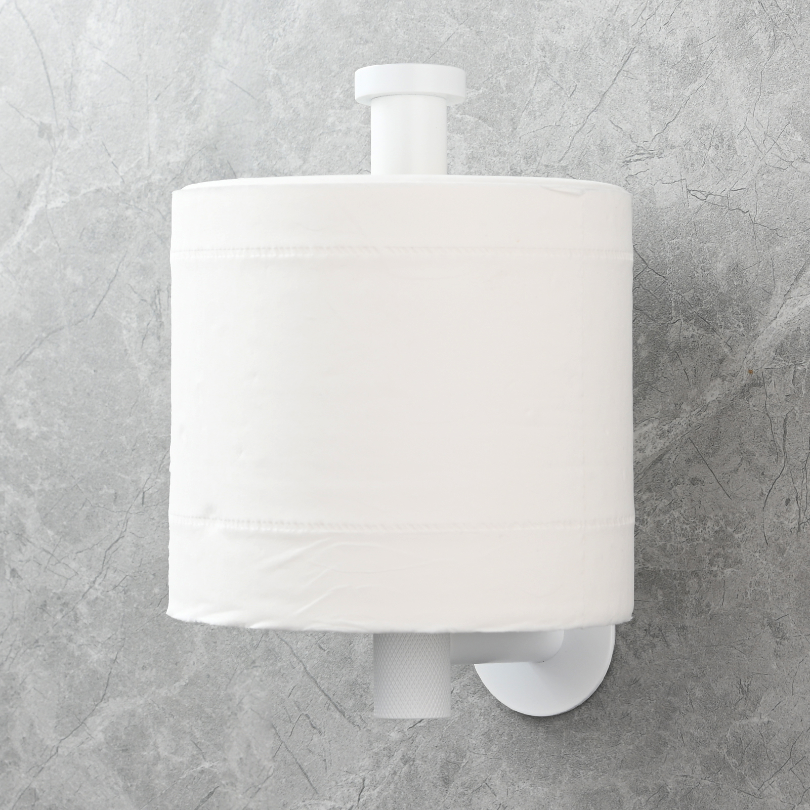 Tecmolog Stainless Steel Wall Mounted Toilet Roll Holder for Bathroom, Equipped with Anti Drop Function for Tissue Paper