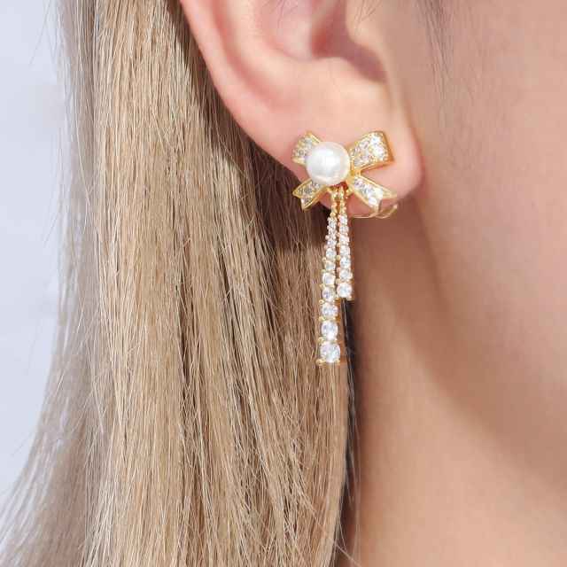 Brinco Laço & Pérola XYE104452 earring