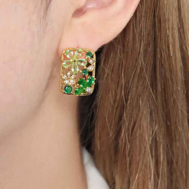 Brinco Flores Luxo  XYS101151 earring