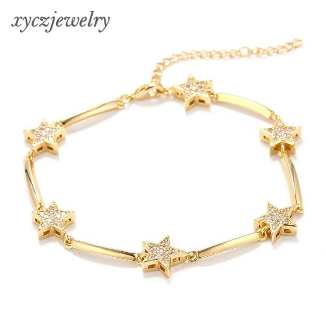 Pulseira constelação estrelas cravejadas XYH100619 手链