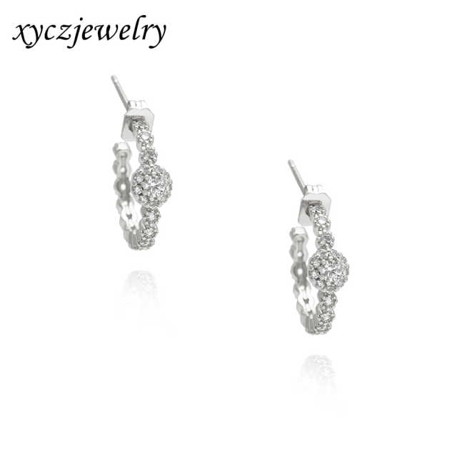 Brinco argola de bolinhas XYE104242  earring