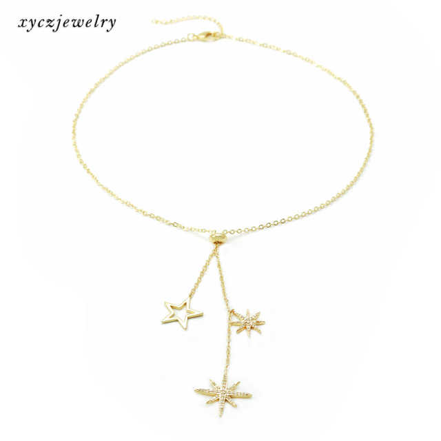 BRUTO - Colar Estrelas XYN100892 no plating necklaces