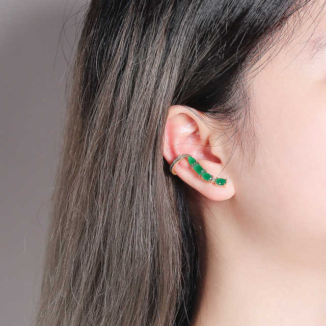 Brinco ear cuff fusion com micro zircônia  XYE102381 earring