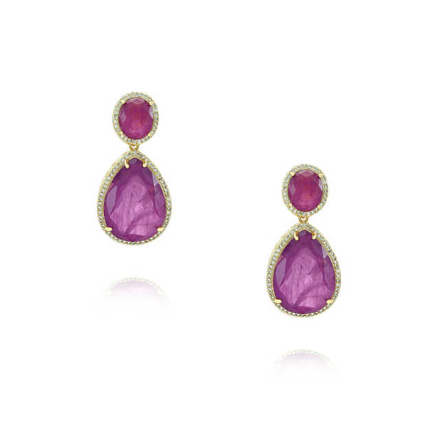 Brinco Gota Luxo Fusion XYE104260 earrings