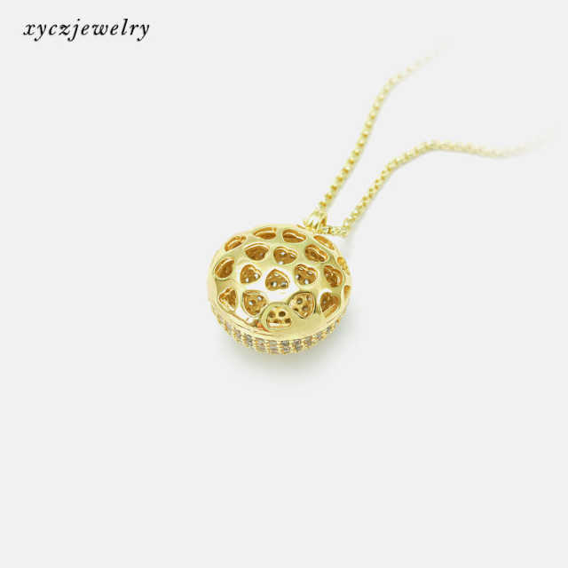 BRUTO-Colar Esferico XYP101768 no plating necklaces