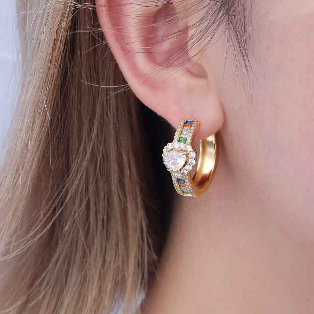 Argola Coração Absoluta XYE104434 earring