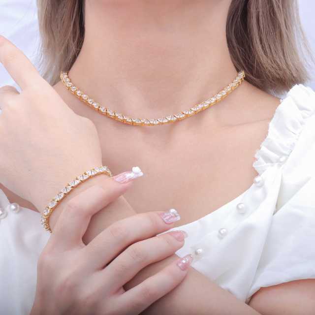 Colar Triangulo Perfeito A0044 41cm necklace