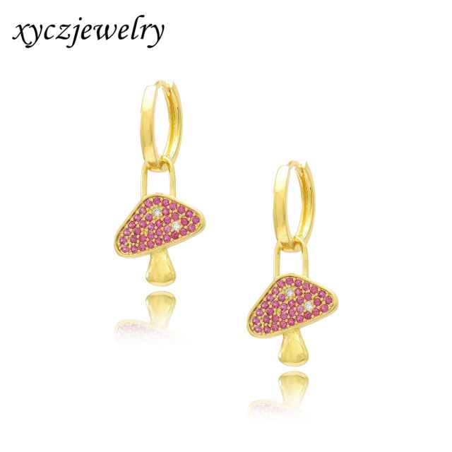 Brinco Argola Cogumelo XYE104450 earring