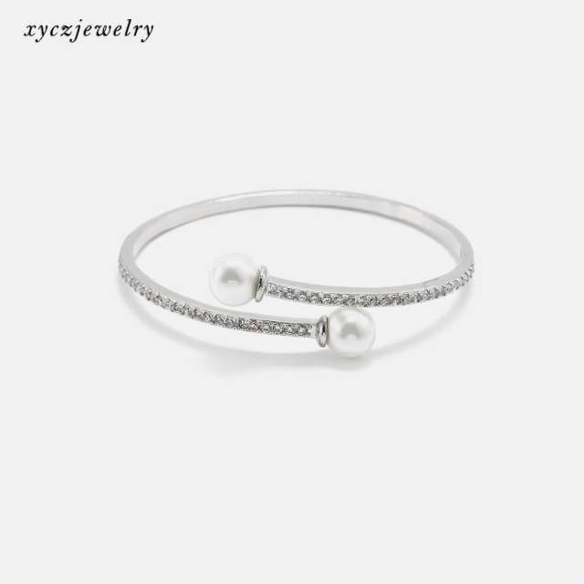 Bracelete Cravejado com Pérola XYH100666